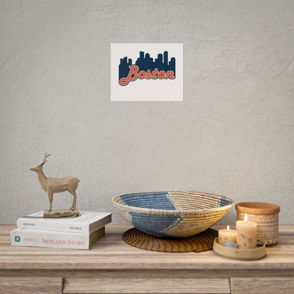 Boston Forever Rolled Poster — City Pride Wall Art