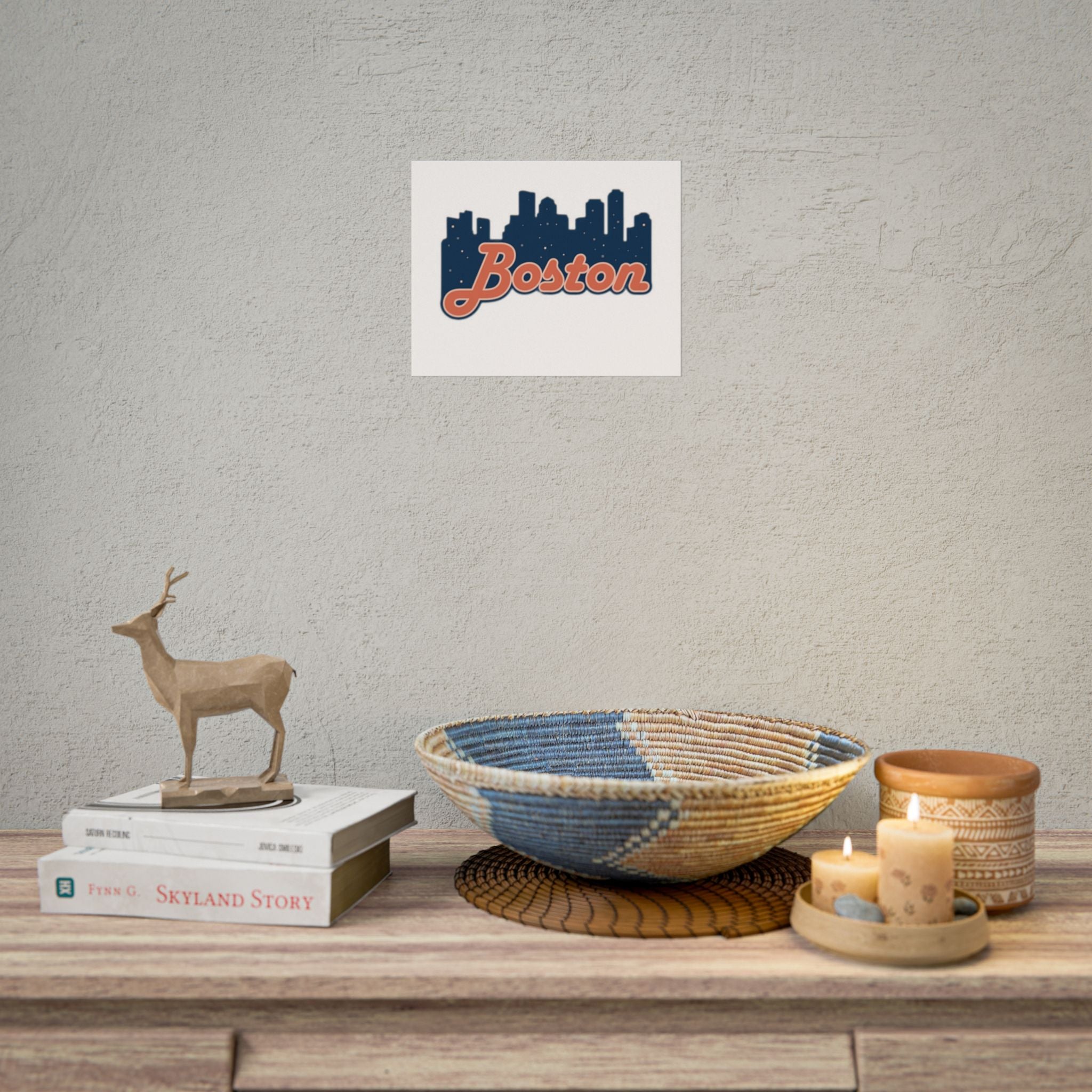 Boston Forever Rolled Poster — City Pride Wall Art