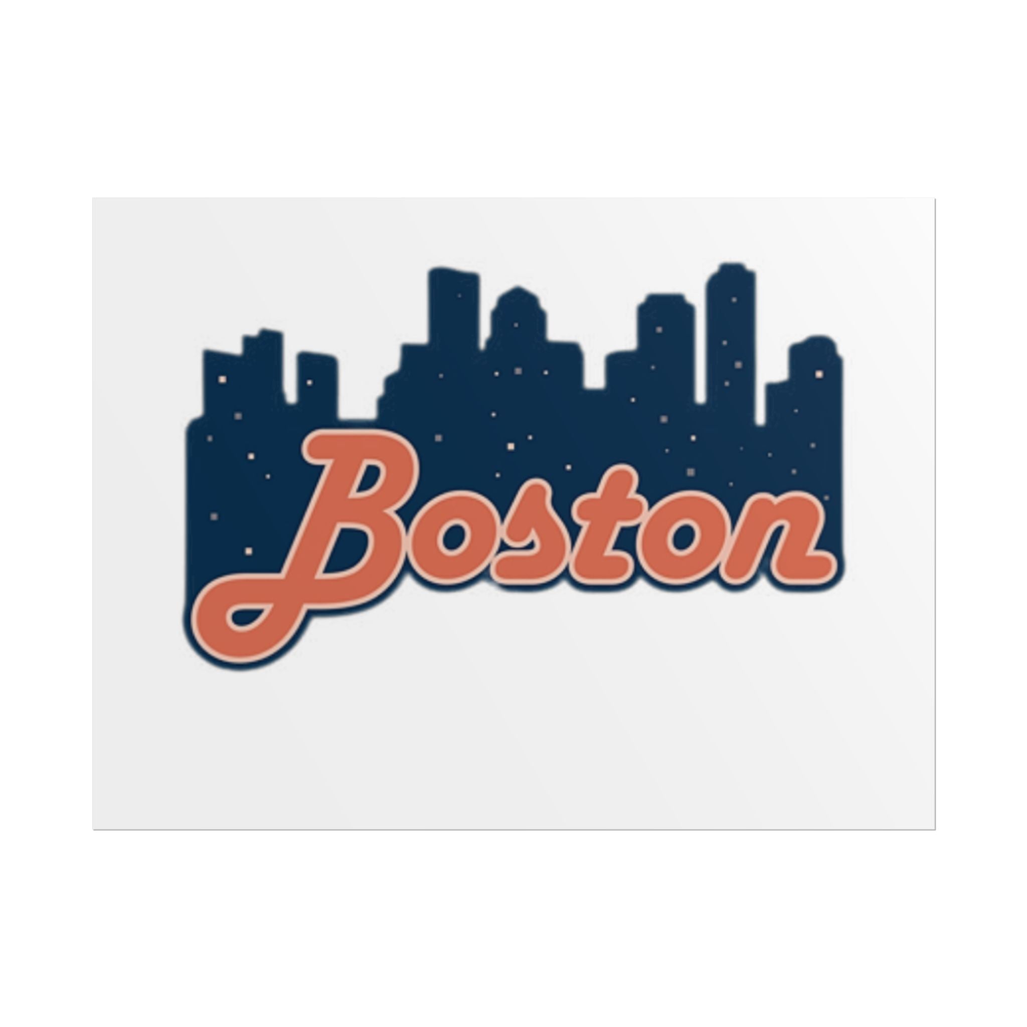Boston Forever Rolled Poster — City Pride Wall Art