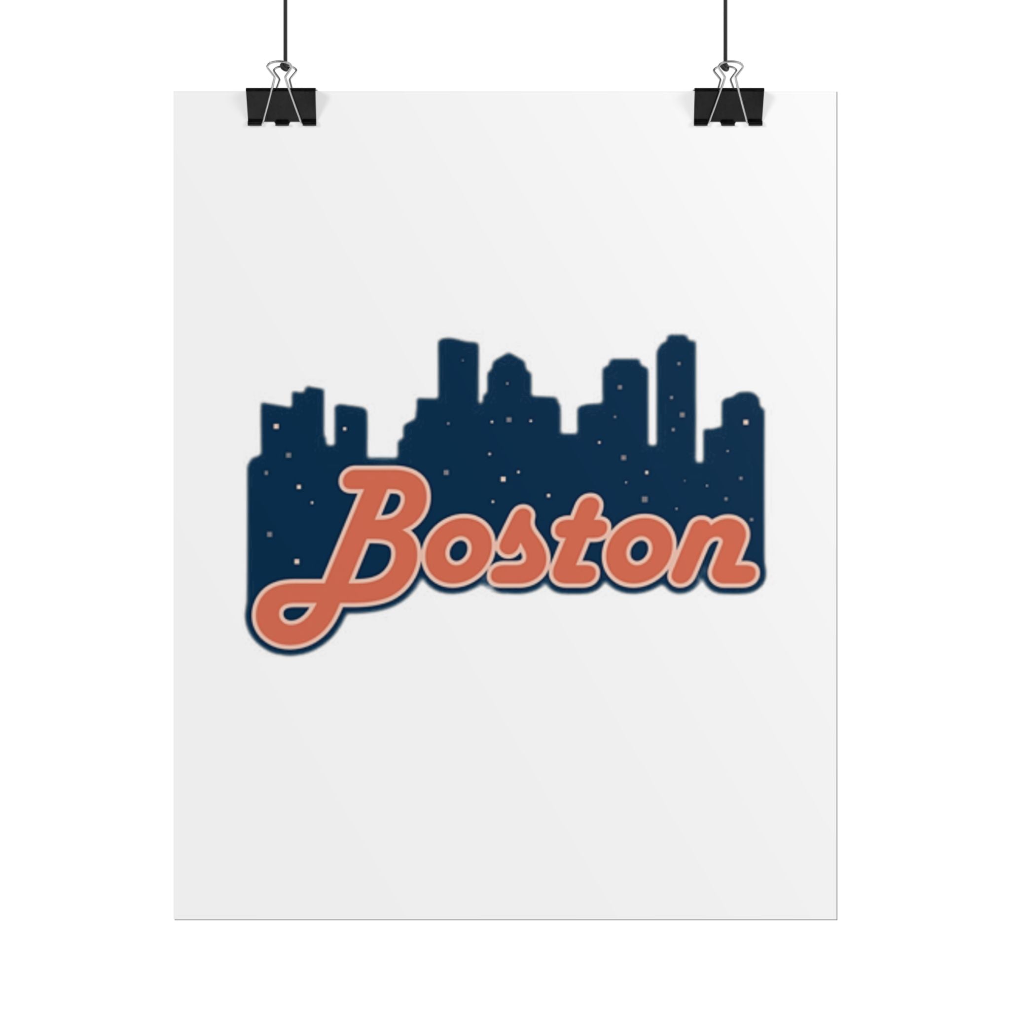 Boston Forever Rolled Poster — City Pride Wall Art