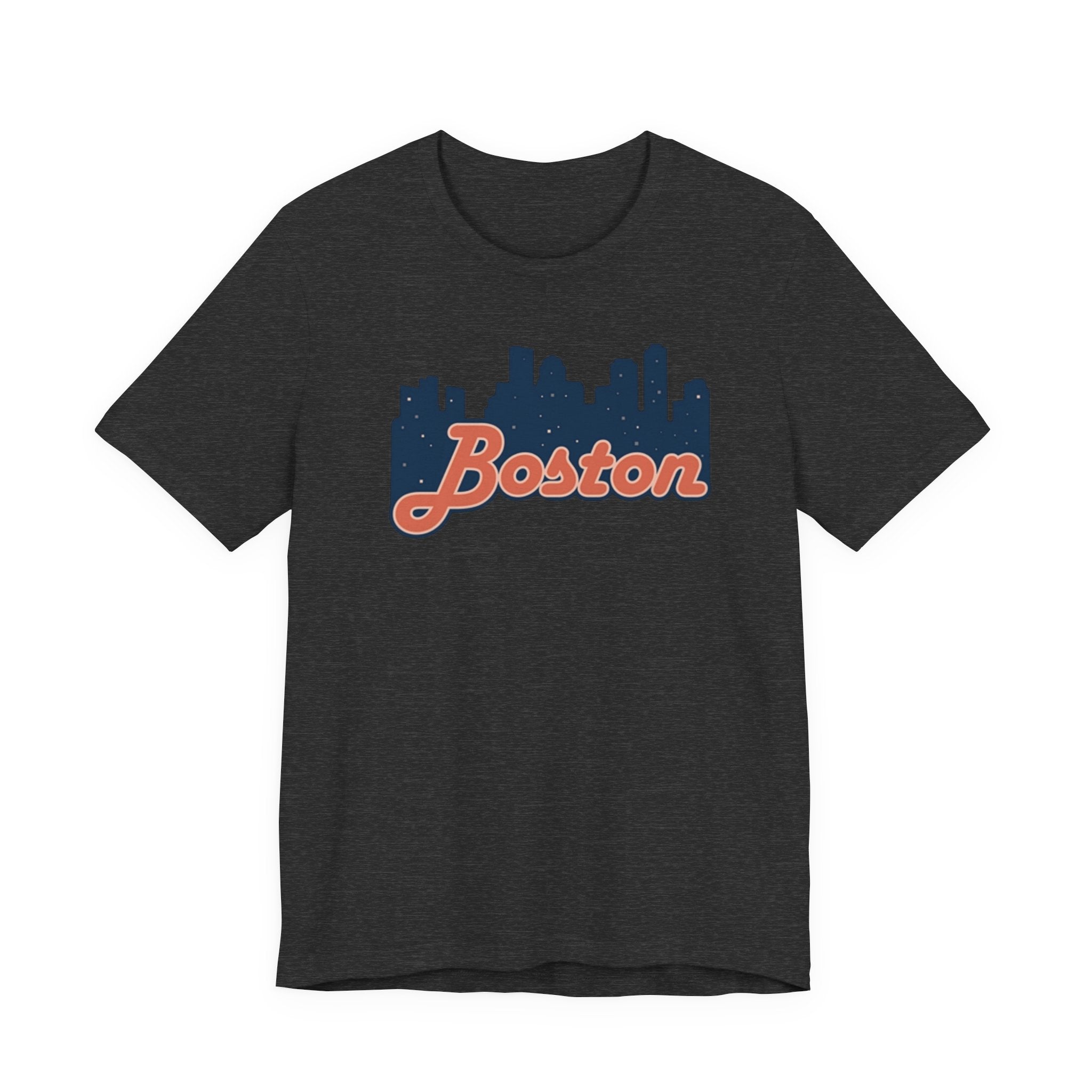 Boston Skyline Tee — Vintage Script City Skyline T-Shirt