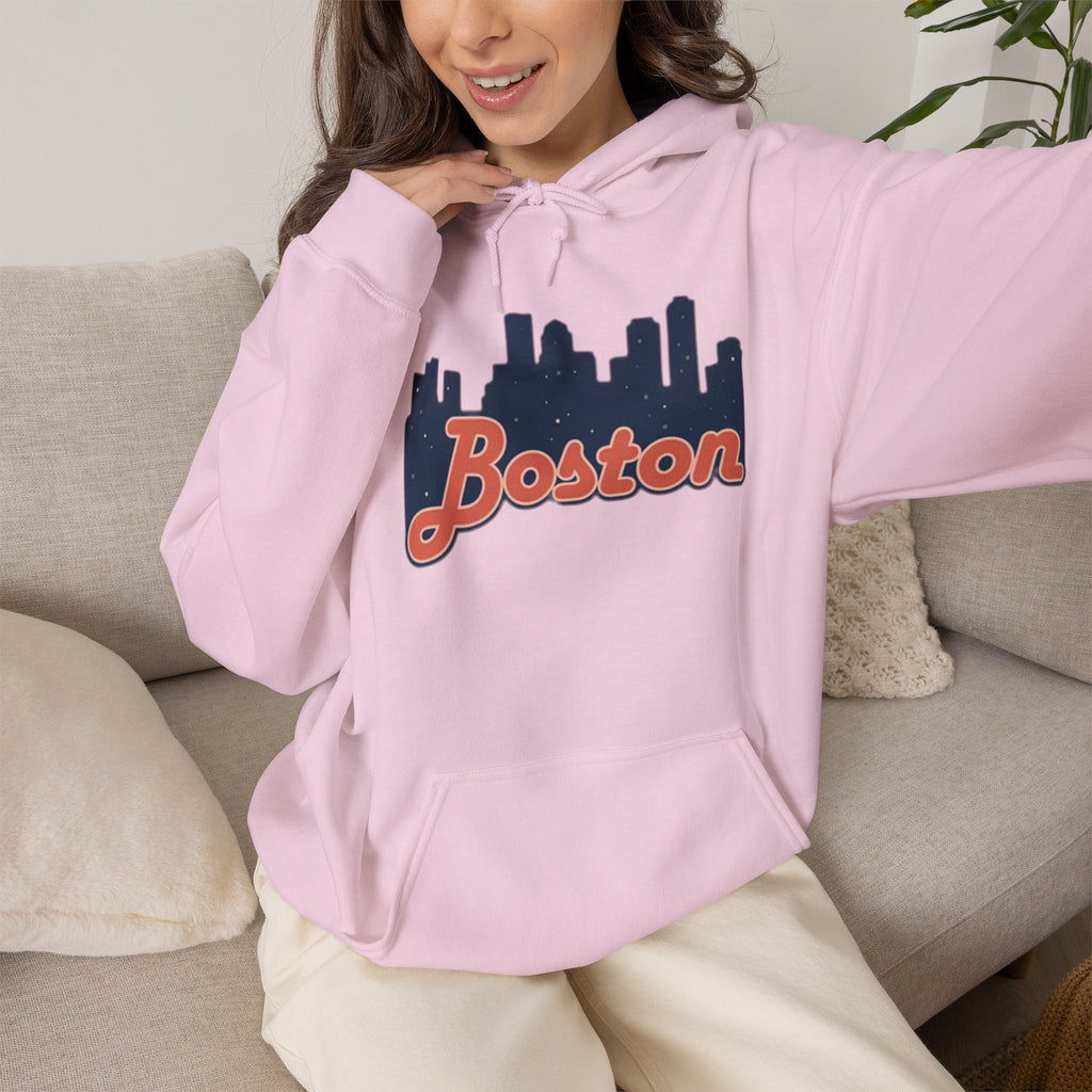 Boston Forever Hoodie — Boston Logo Hooded Sweatshirt