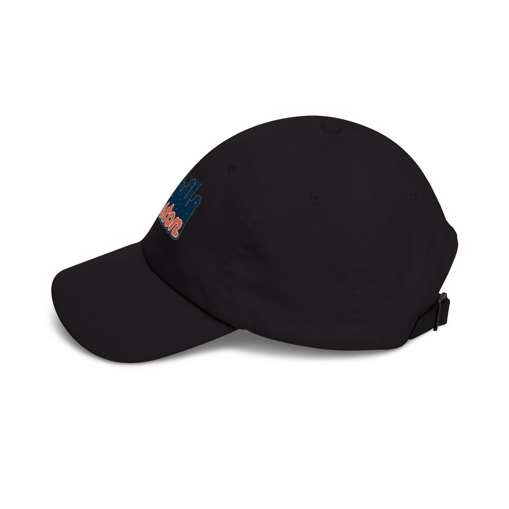Boston Skyline Dad Cap — Vintage Script Embroidered Baseball Hat