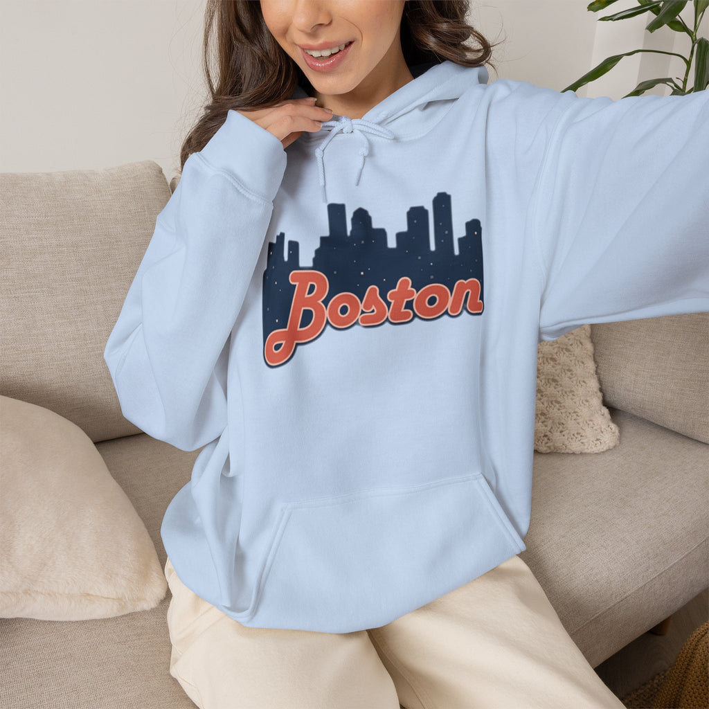 Boston Forever Hoodie — Boston Logo Hooded Sweatshirt