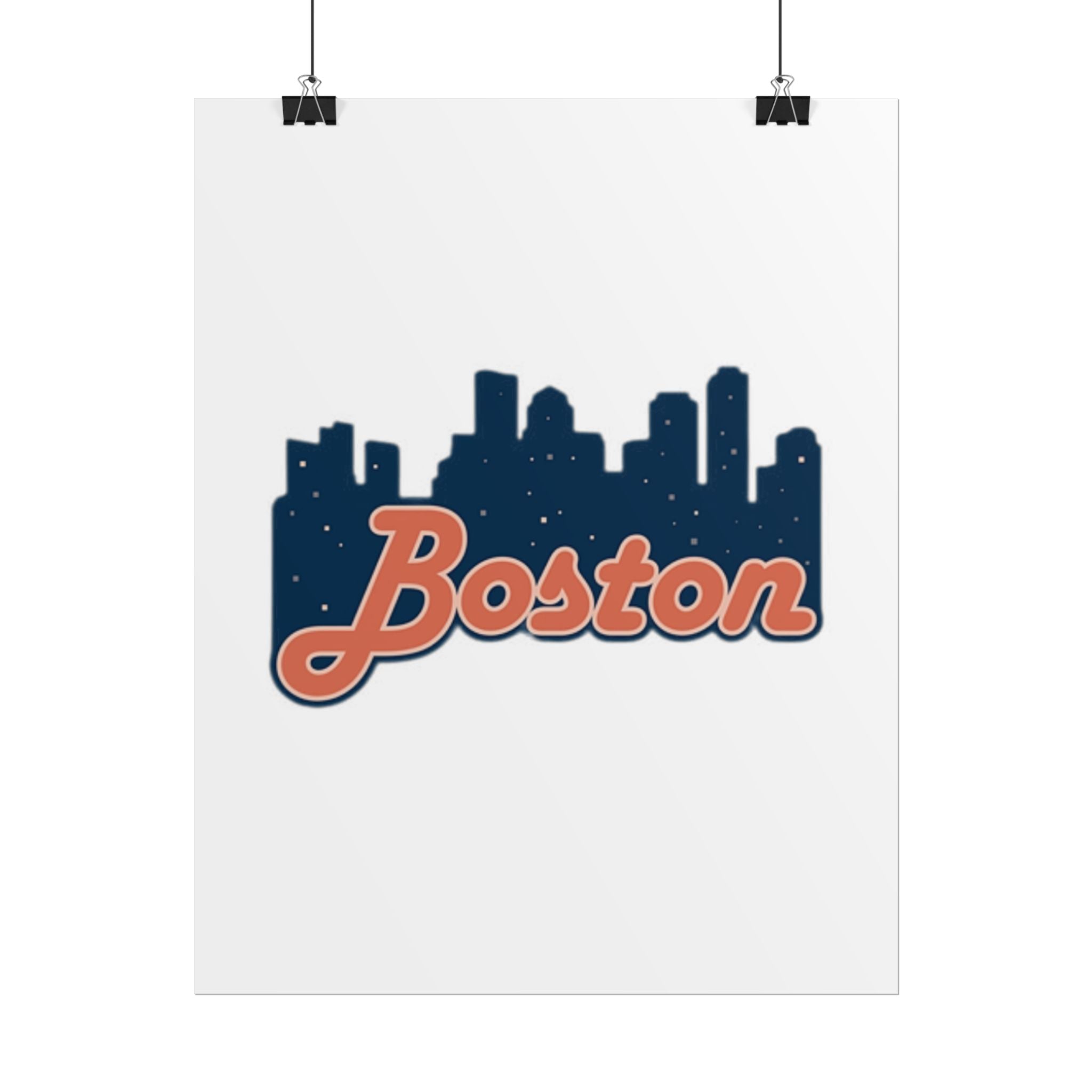 Boston Forever Rolled Poster — City Pride Wall Art