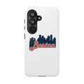 Boston Skyline Tough Phone Case — Vintage Script City Silhouette