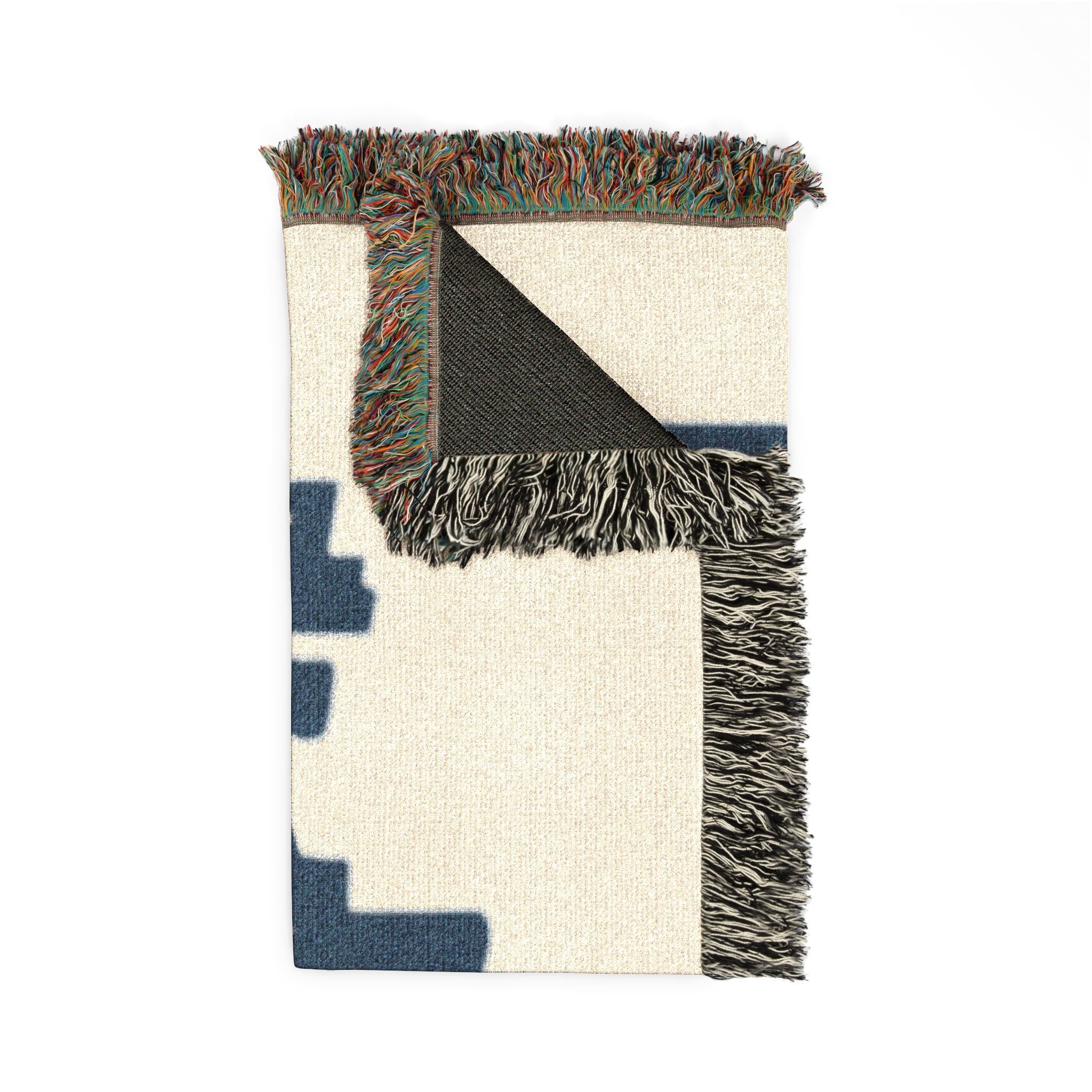Boston Skyline Woven Blanket — Retro Script City Throw