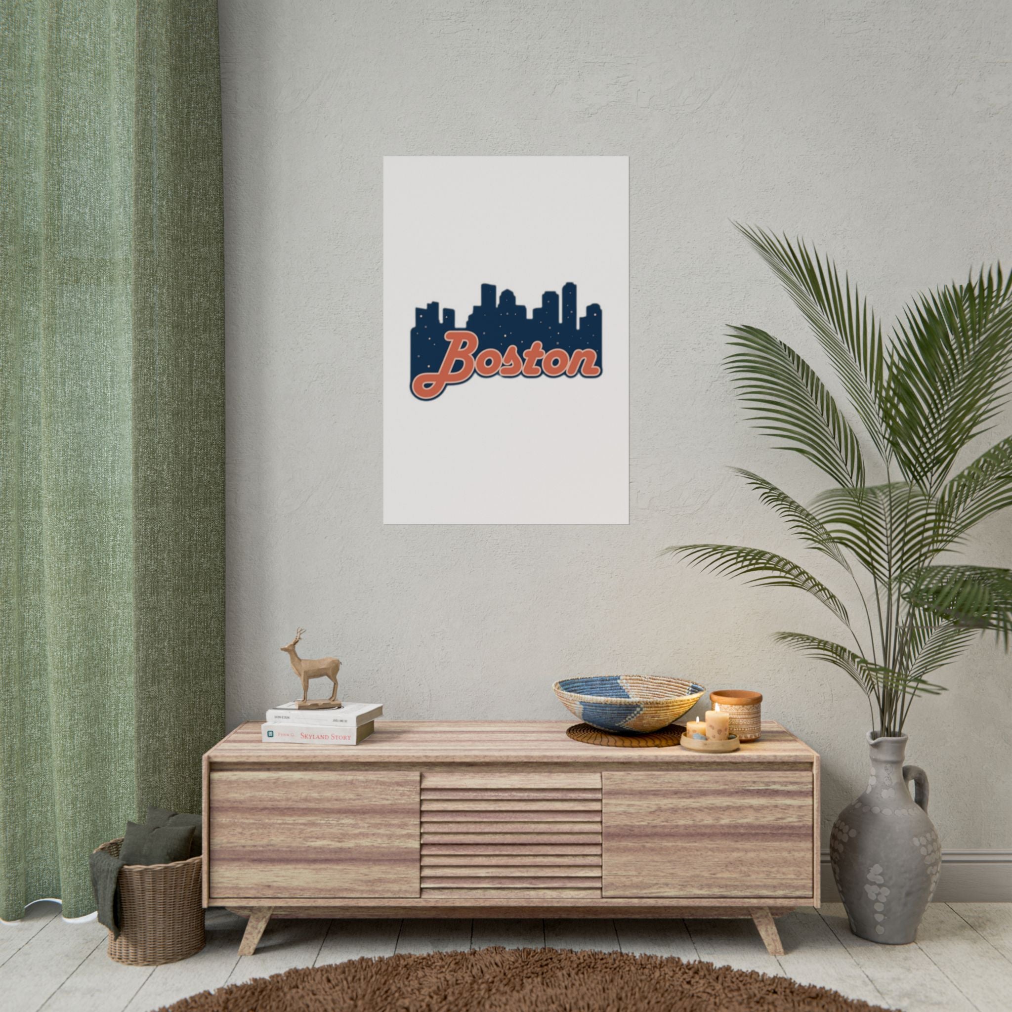Boston Forever Rolled Poster — City Pride Wall Art
