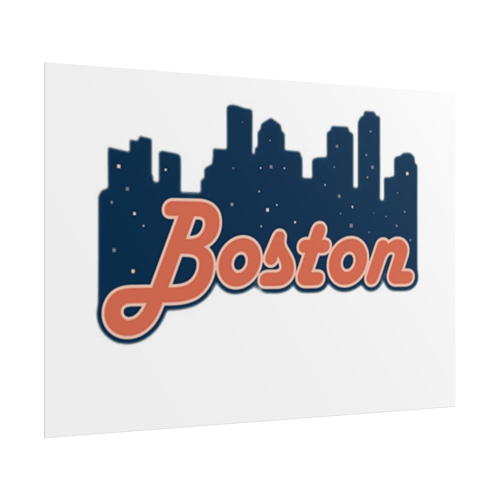 Boston Forever Rolled Poster — City Pride Wall Art