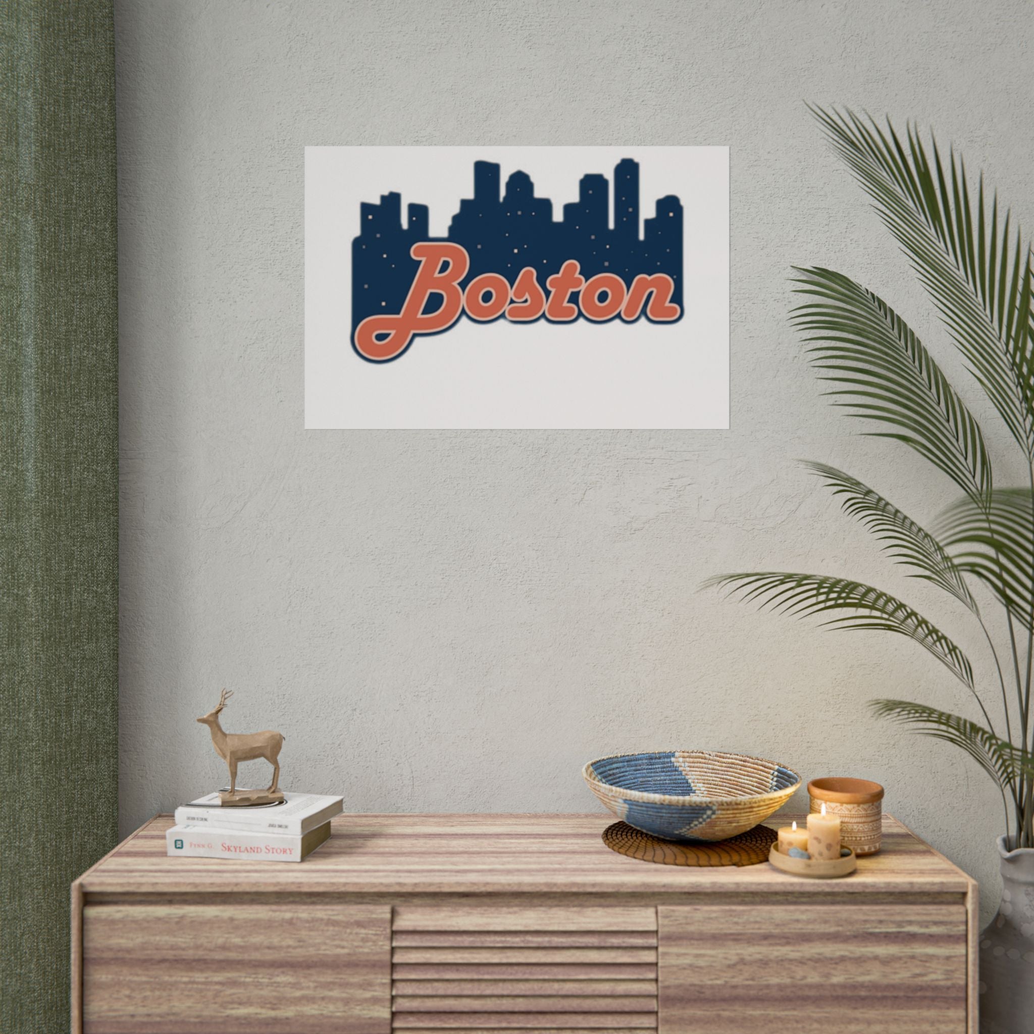 Boston Forever Rolled Poster — City Pride Wall Art