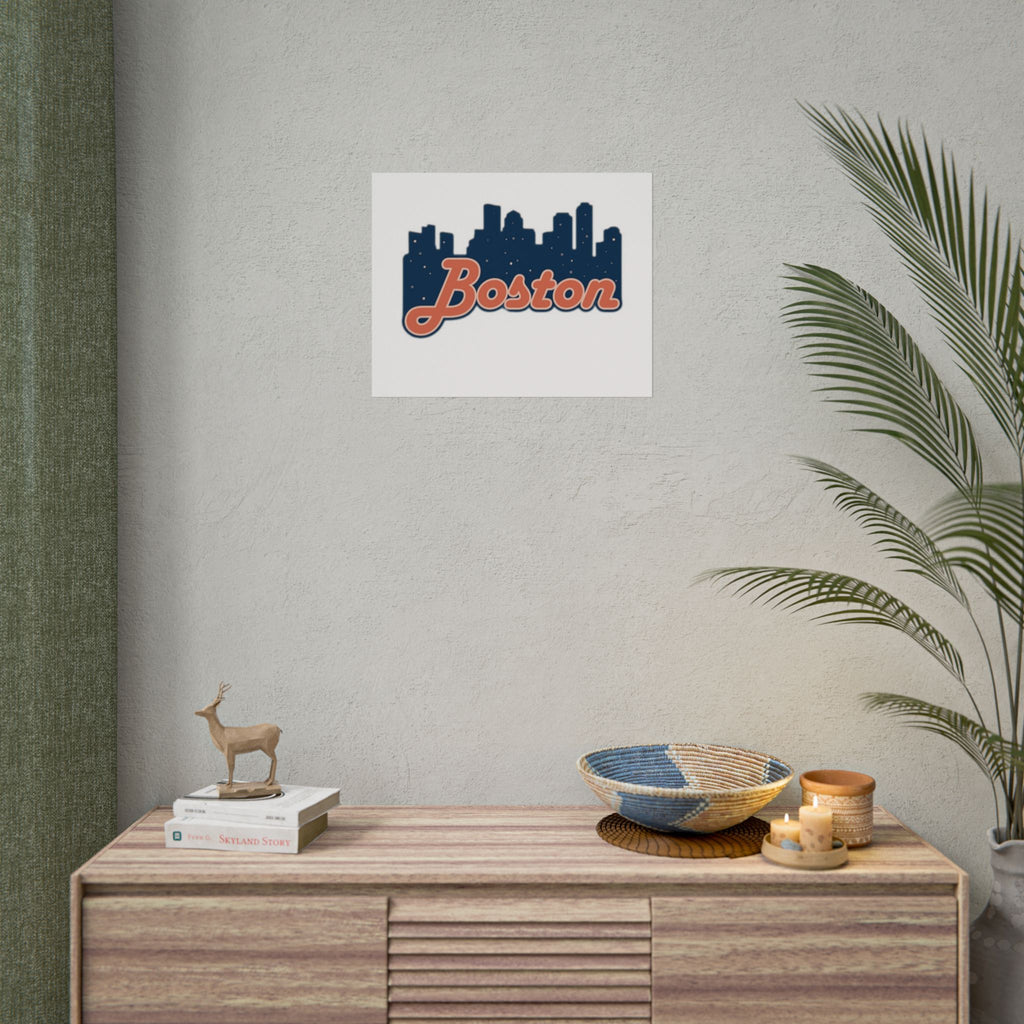 Boston Forever Rolled Poster — City Pride Wall Art