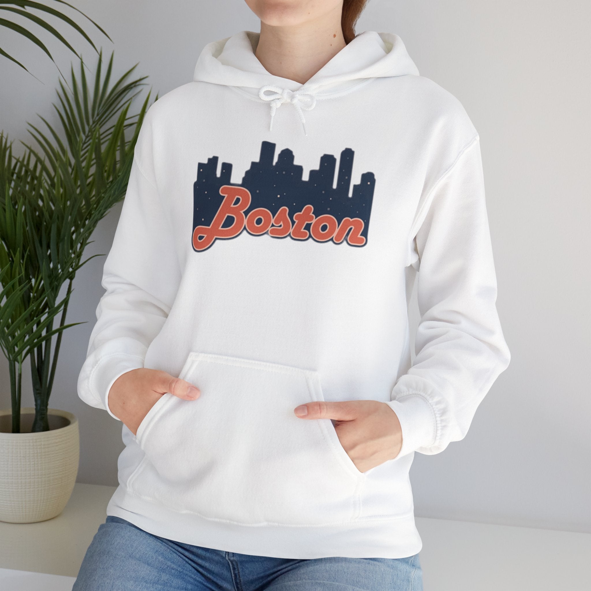 Boston Forever Hoodie — Boston Logo Hooded Sweatshirt