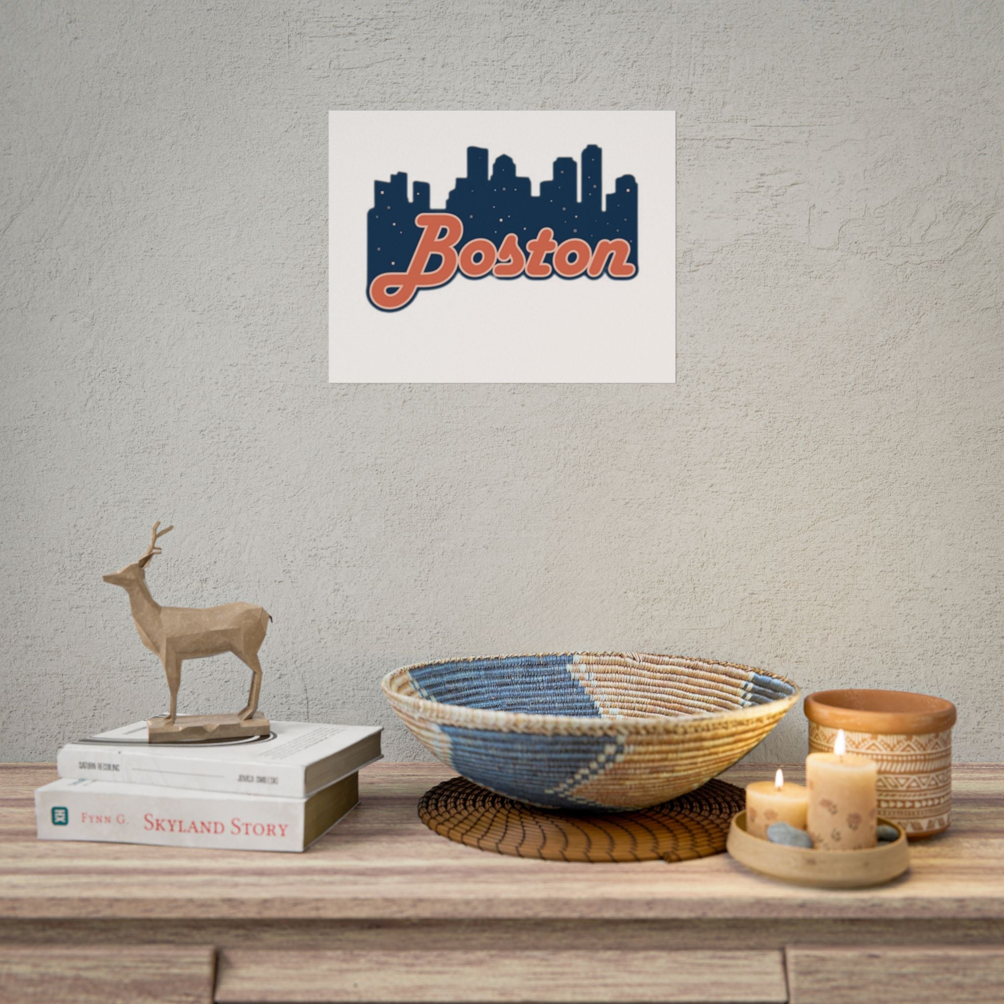 Boston Forever Rolled Poster — City Pride Wall Art