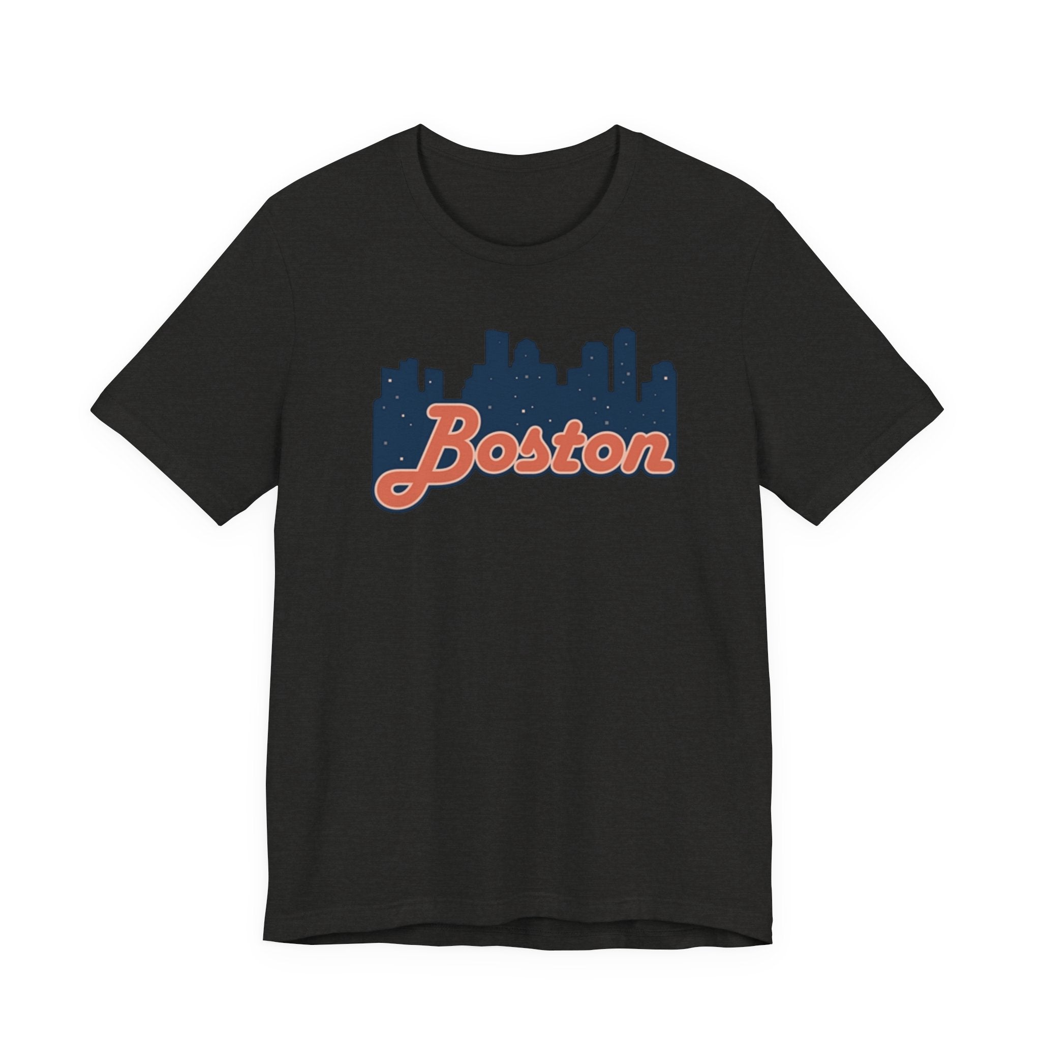Boston Skyline Tee — Vintage Script City Skyline T-Shirt