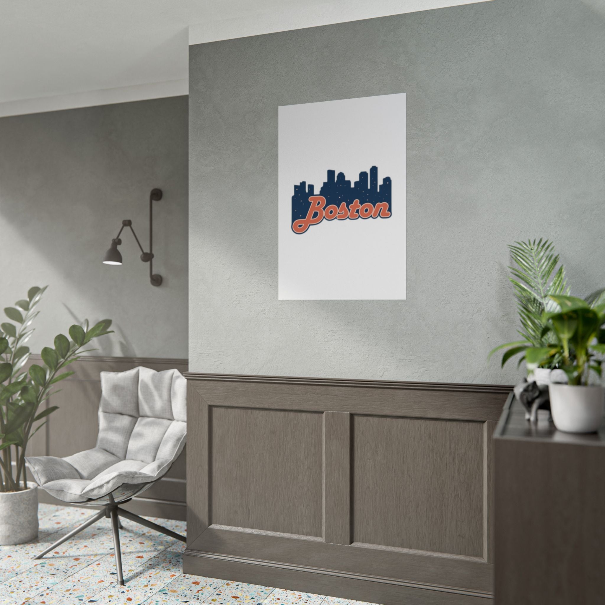 Boston Forever Rolled Poster — City Pride Wall Art