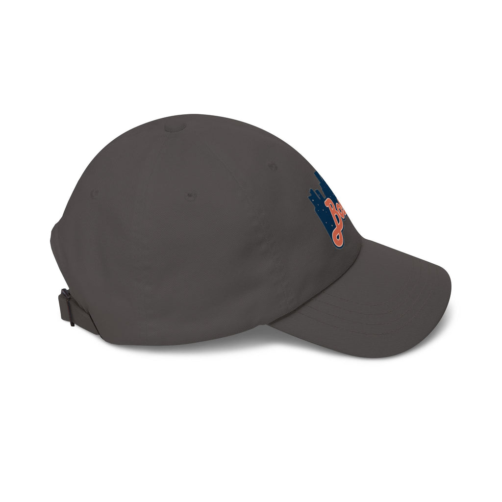 Boston Skyline Dad Cap — Vintage Script Embroidered Baseball Hat